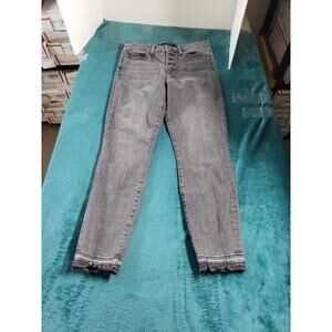 Gap Jeans Size 4 Womens Black Stretch Denim Pants High Rise Jegging Straight